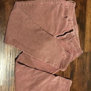 Mauve corduroy pants